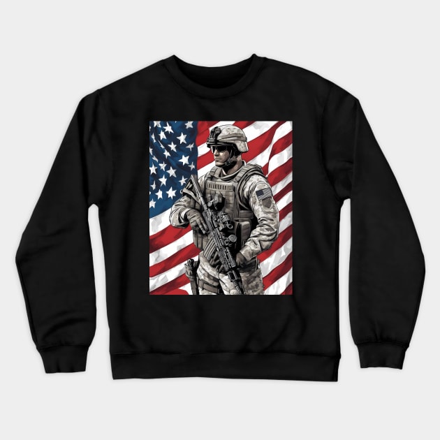 Marine Corps Crewneck Sweatshirt by animegirlnft